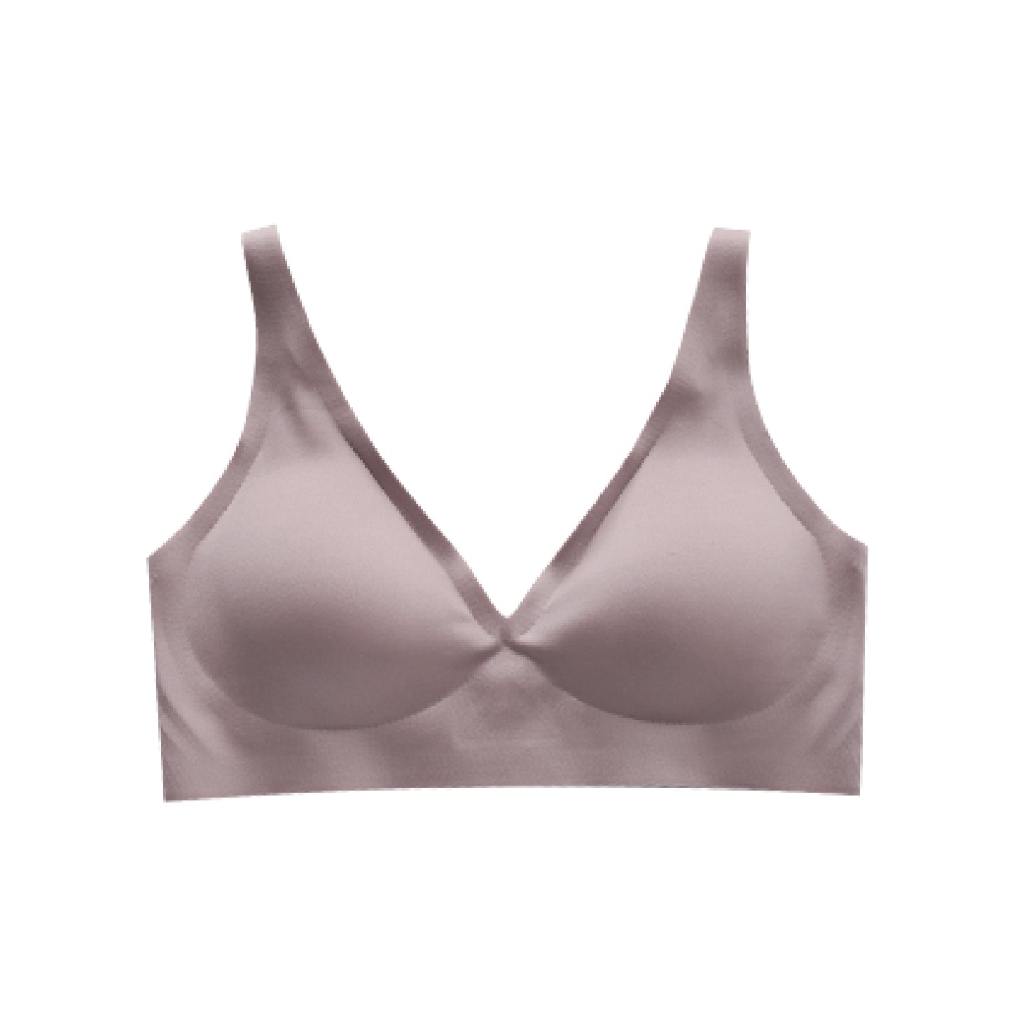 Chantelle's Secret purple seamless bra with soft wireless design, offering all-day comfort and invisible support under clothing.