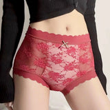 Mid Waist Floral Romance Lace Panties K21