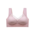 Chantelle's Secret sports bra in pink featuring a mesh neckline insert, smooth seams, and wireless support for comfortable, stylish athletic wear.