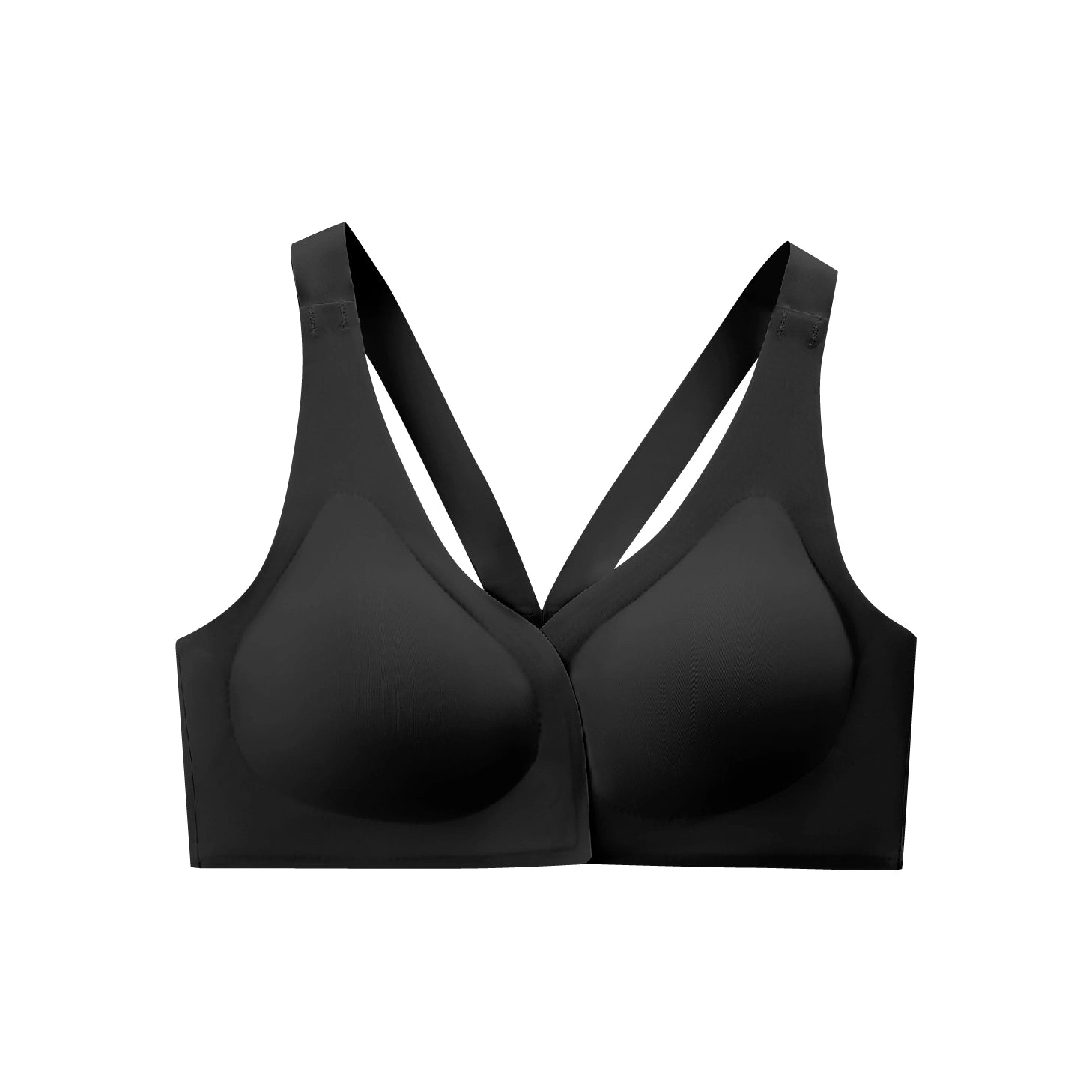 V-Front Closure Wireless Bra