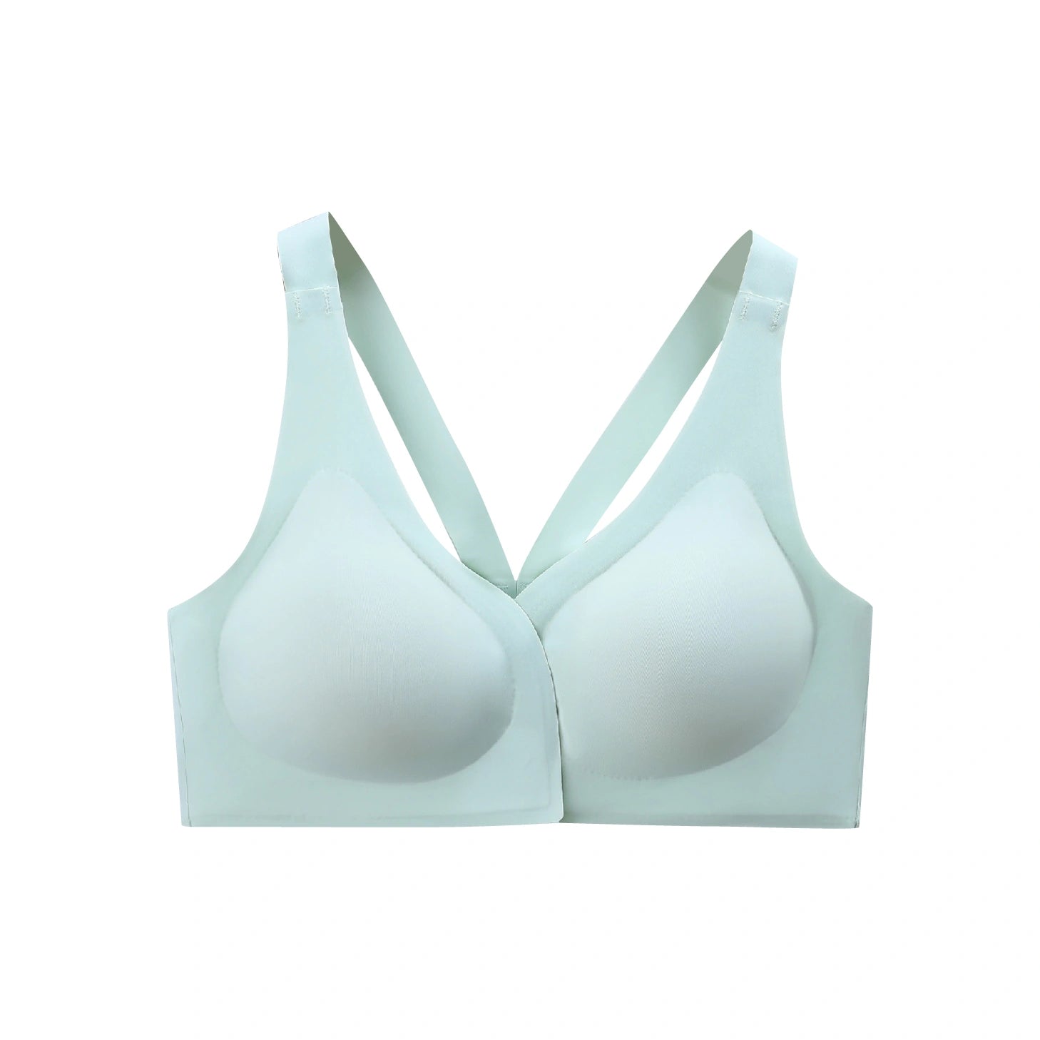 V-Front Closure Wireless Bra